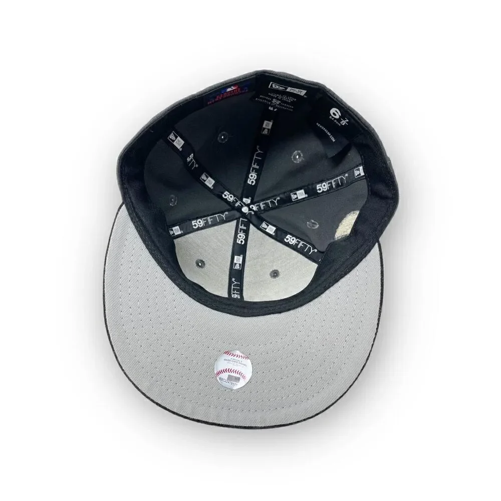 Chicago Cubs 2016 World Series Champions Hat Cap 6 7/8 Gray New Era 59Fifty